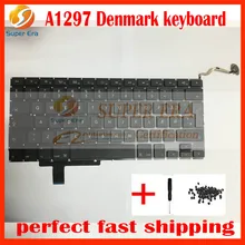 5pcs/lot NEW original Danish Denmark Keyboard For Macbook Pro A1297 Danish Denmark DK Keyboard 2009 2010 2011 Year