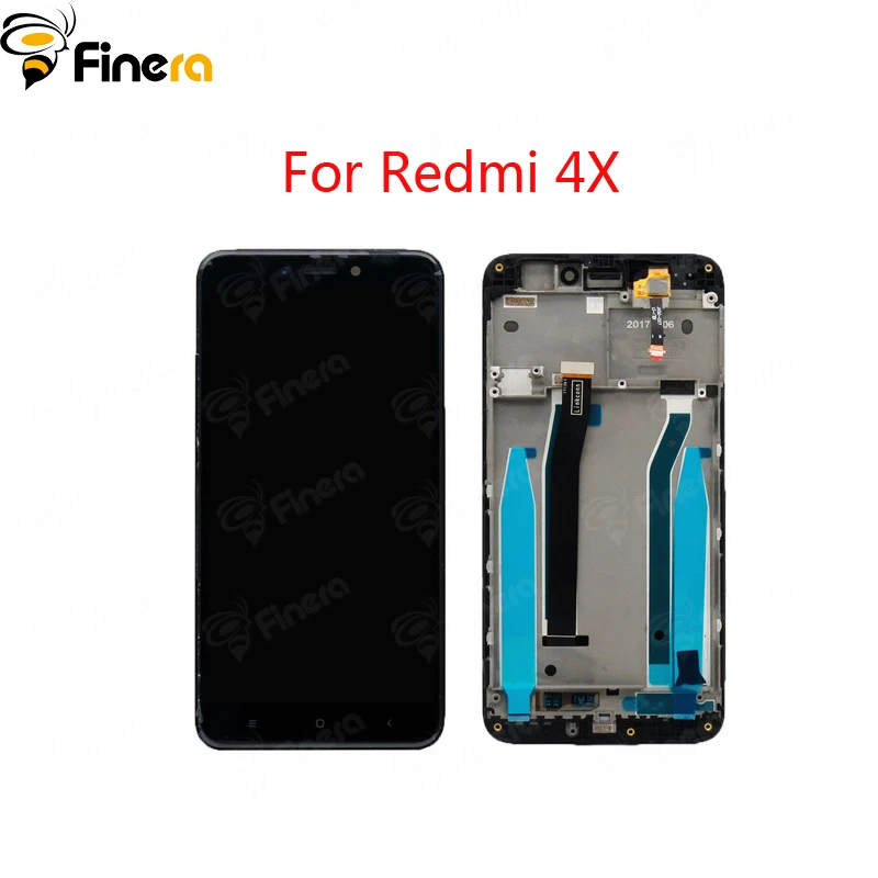

100% Original Tested LCD Display For Xiaomi Redmi4X Redmi 4X Touch Screen Digitizer Full LCD Assembly With Frame Tools As Gift
