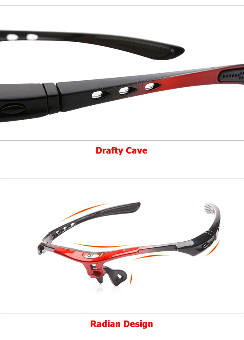 UV400 Bicycle Glasses Men Women Outdoor Sports Sunglasses with 5 Lens Mountain Road Bike MTB Running Fishing Occhiali AC0201 (2)