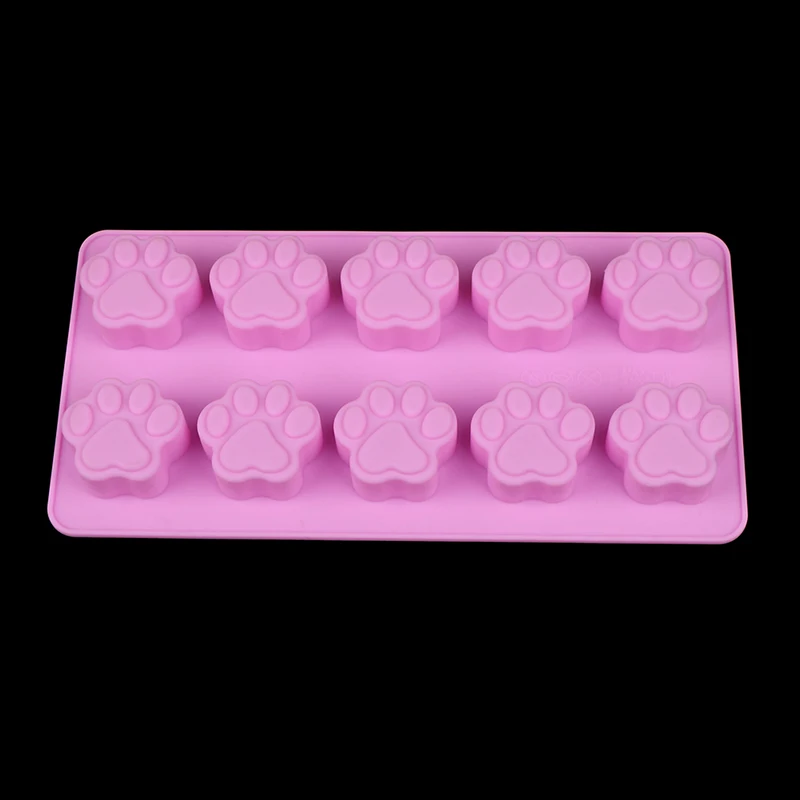 

Silicone Mold Lovely Dog Paw Form Soap Cookies Chocolate Stencil Silicone Form Cake Decorating Tools Kitchen Pastry Tools