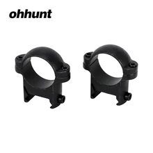 Ohhunt 25,4 мм диаметр 2 шт. низкопрофильные стандартные Picatinny Weaver стальные кольца для прицела тактические охотничьи спортивные крепления аксессуары