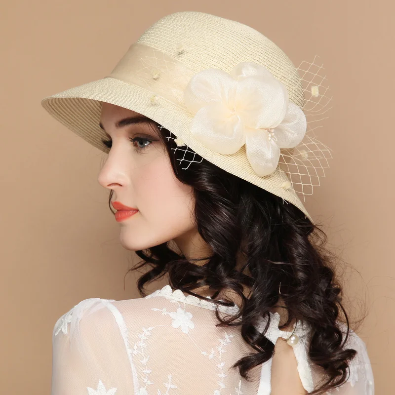 جديد وصول الشمس قبعة الشاطئ الإناث الشمس قبعة الصيف الإناث القش طوي شاطئ أحد قبعة الطلاب حوض قبعة صياد B-7830
