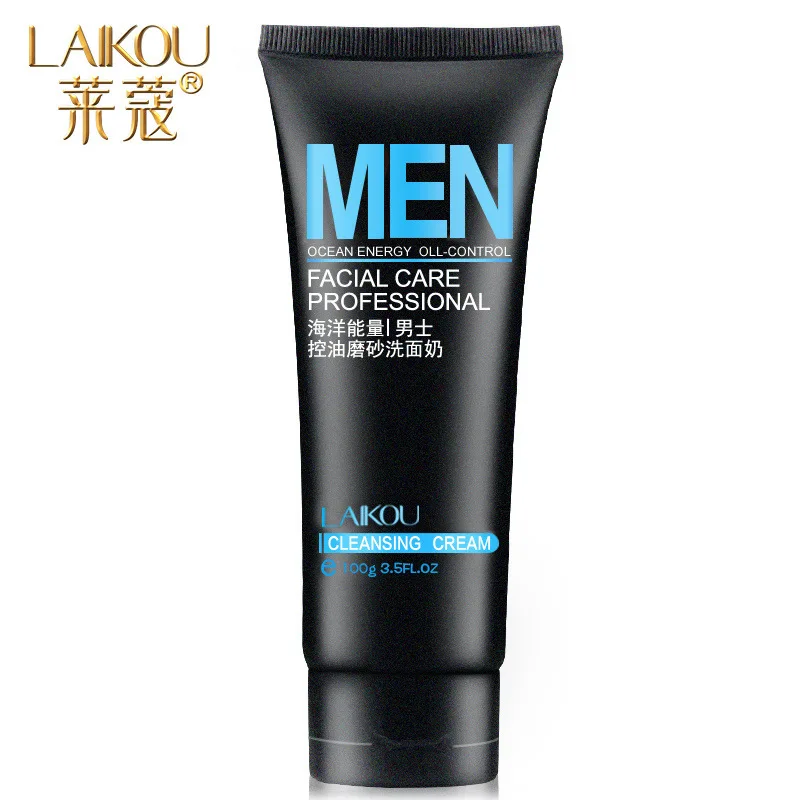 Laikou 100 г океан энергия мужское очищающее средство для кожи Глубокая чистка контроль масла акне угревая лицевая обработка мужчин t отшелушивающая стирка