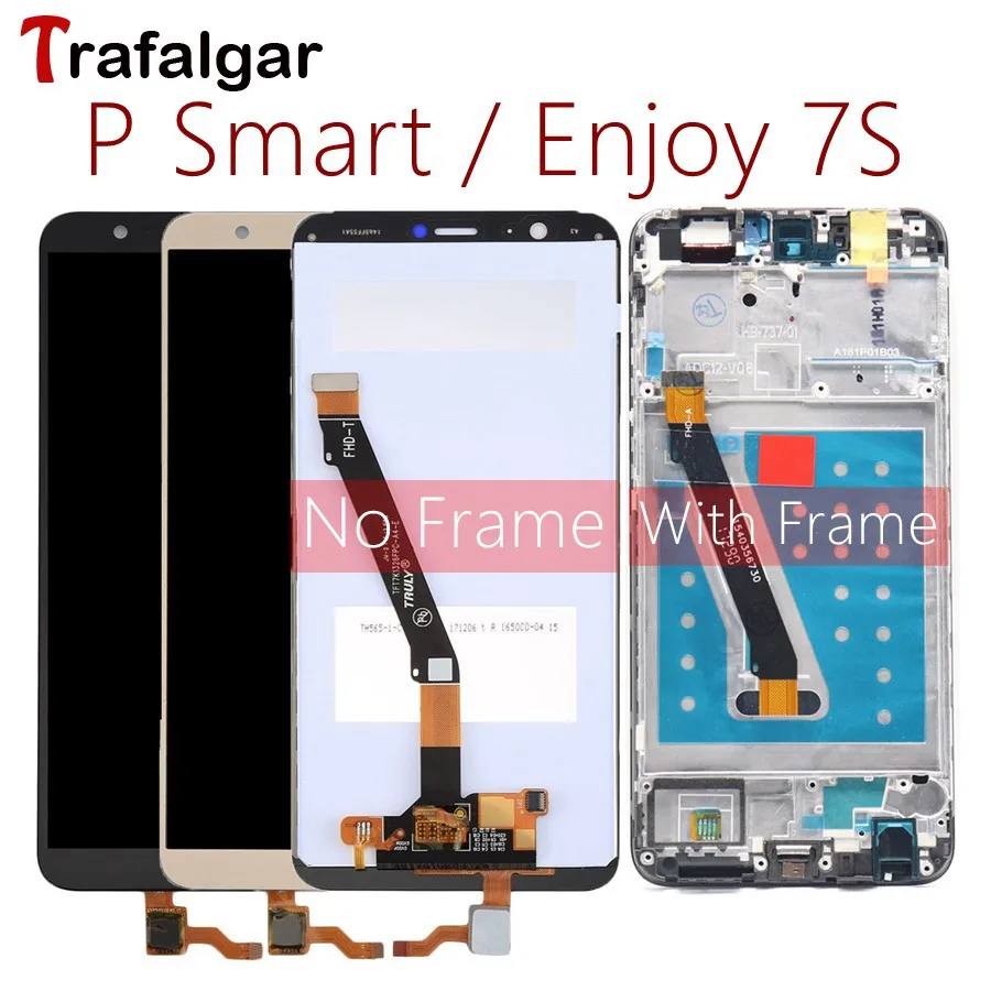 

For Huawei P Smart LCD Display Touch Screen Digitizer Assembly For Huawei P Smart LCD With Frame FIG LX1 L21 L22 Screen Replace