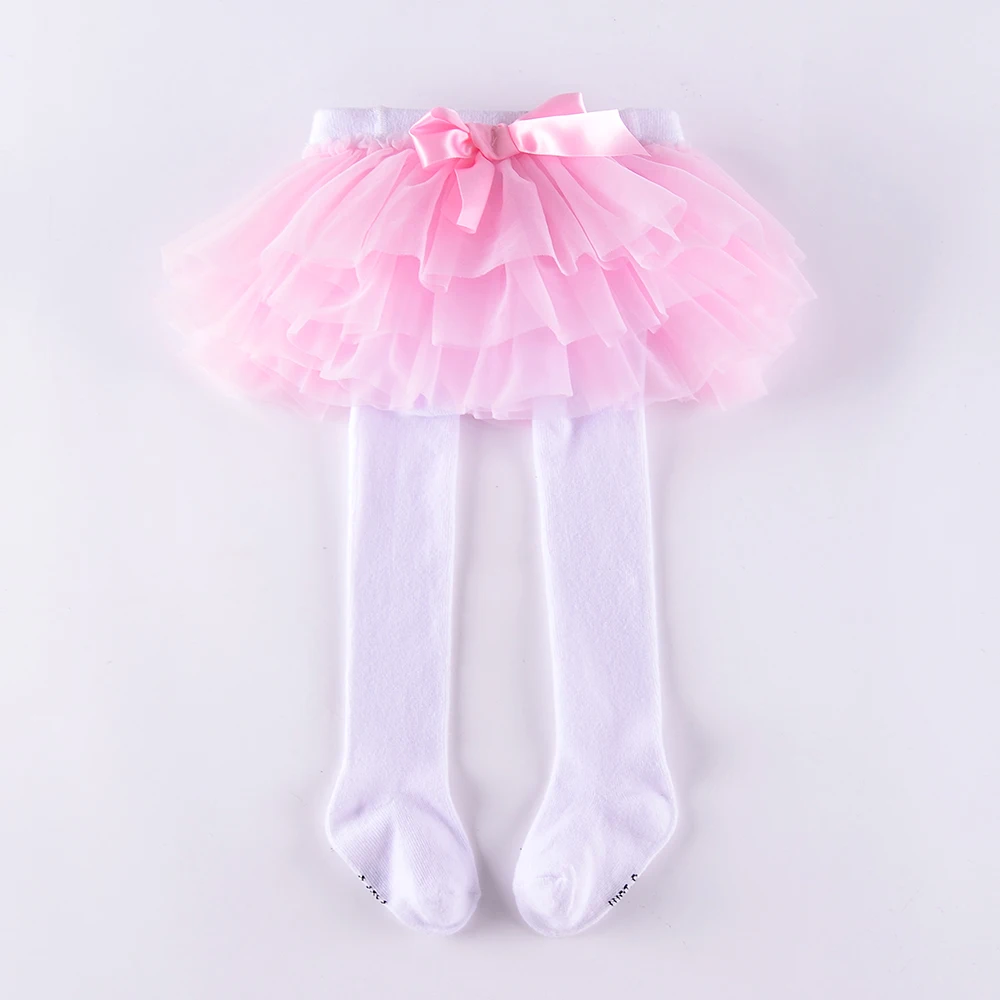 Колготки для малышей с фатиновой юбкой; ярко-розовые колготки для новорожденных; юбка из искусственного материала; два колготки для малышей; Осенние леггинсы для младенцев; юбка-пачка