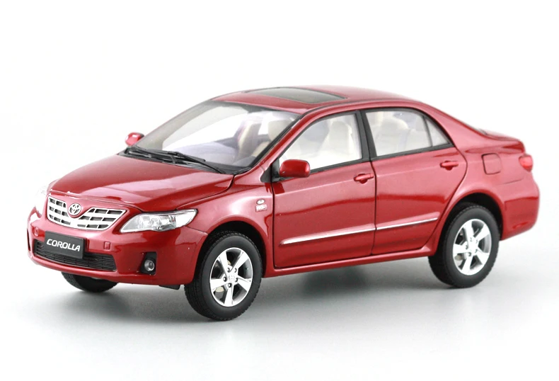 1 18 Cast Model For Toyota Corolla 2017 Red Rare Alloy Toy Car Toyota New Corolla 2017