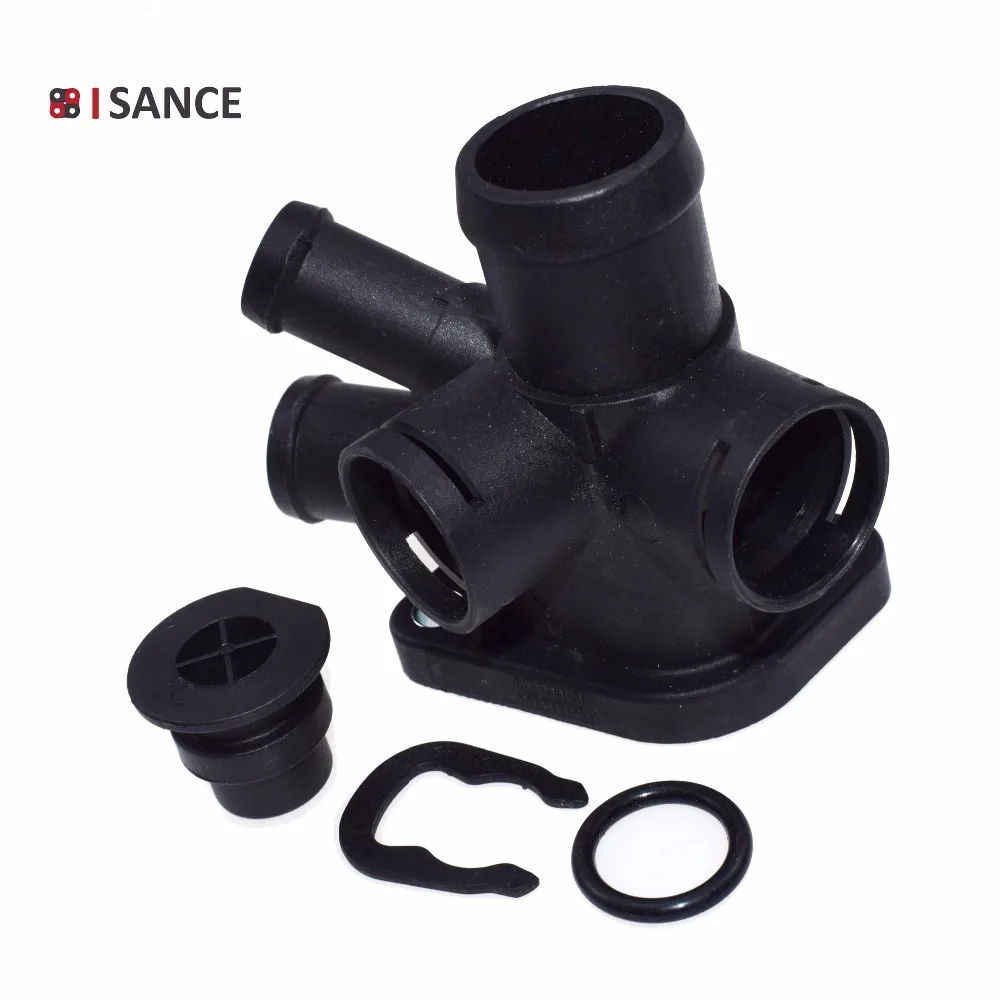 ISANCE Thermostat Housing Coolant Water Coolant Hose Flange 037121144J
