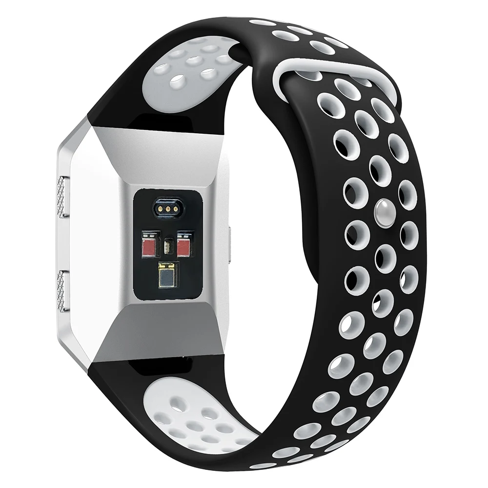  Lightweight Ventilate Silicone Sport Watch Bands Bracelet for Fitbit Ionic Smart Watch Adjustable R - 33056874182