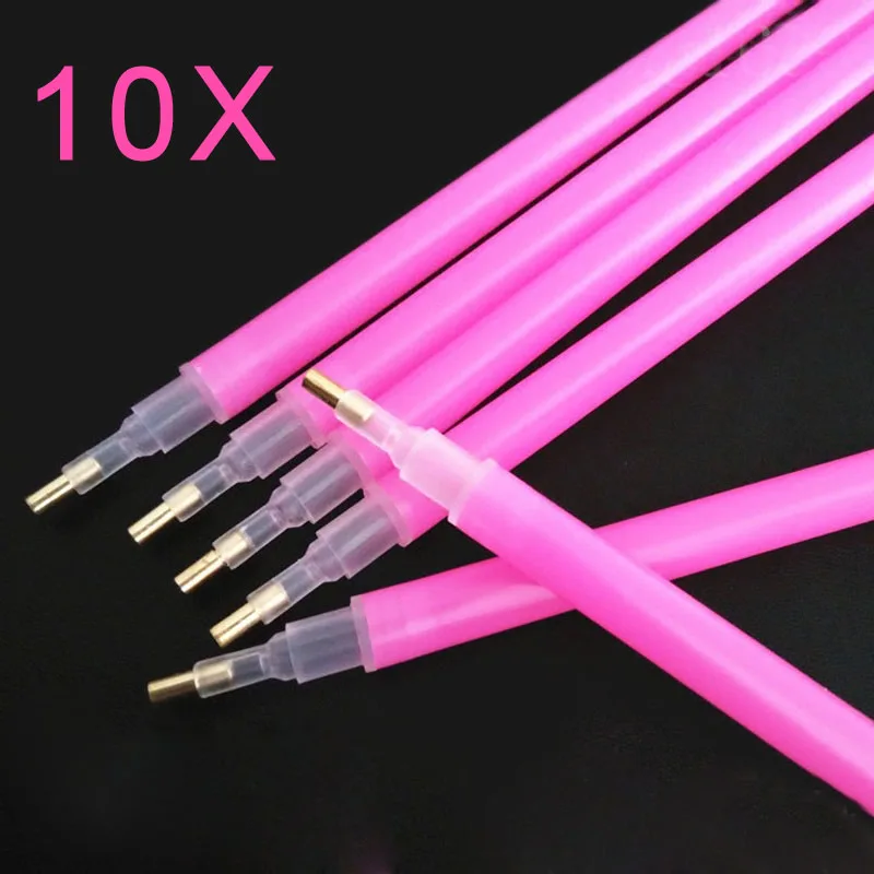 

10pcs Artcrafts DIY 5D Diamond Painting Stitch Pencil Pen Tool for Squre Round Diamond Embroidery Rhinestone Mosaic Paint HG99
