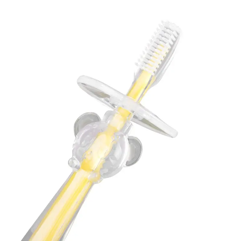 Младенческая Детская мягкая Силиконовый жевательный зубная щетка резиновый зубной массажер щетка для детей BabyNewborn