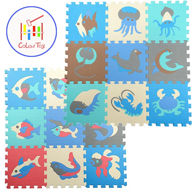 Los Ninos Suave Estera 9 Piezas Eva Desarrollo Arrastrandose Alfombras Rompecabezas Mar Animales Almohadilla De Espuma Del Juego Del Bebe Estera 30x30 Baby Play Mat Play Matbaby Play Aliexpress