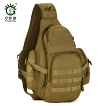 El campo Táctico Sling Pack de Pecho Al Aire Libre Deporte A4 Uno Solo hombro Hombre Grande Gran Bolsa de Viaje Mochila de viaje Táctico Avanzado *