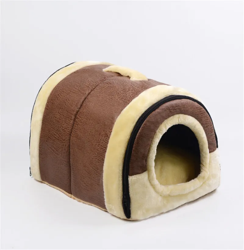 Pet Cat Igloo кровать маленькая собака мягкая Met House водонепроницаемый покрытый 1 шт (S M