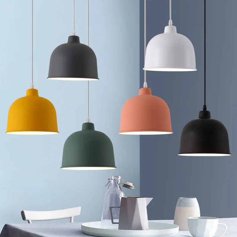 

Color creative personality aluminum pendant lamp bar bedroom office study lamp