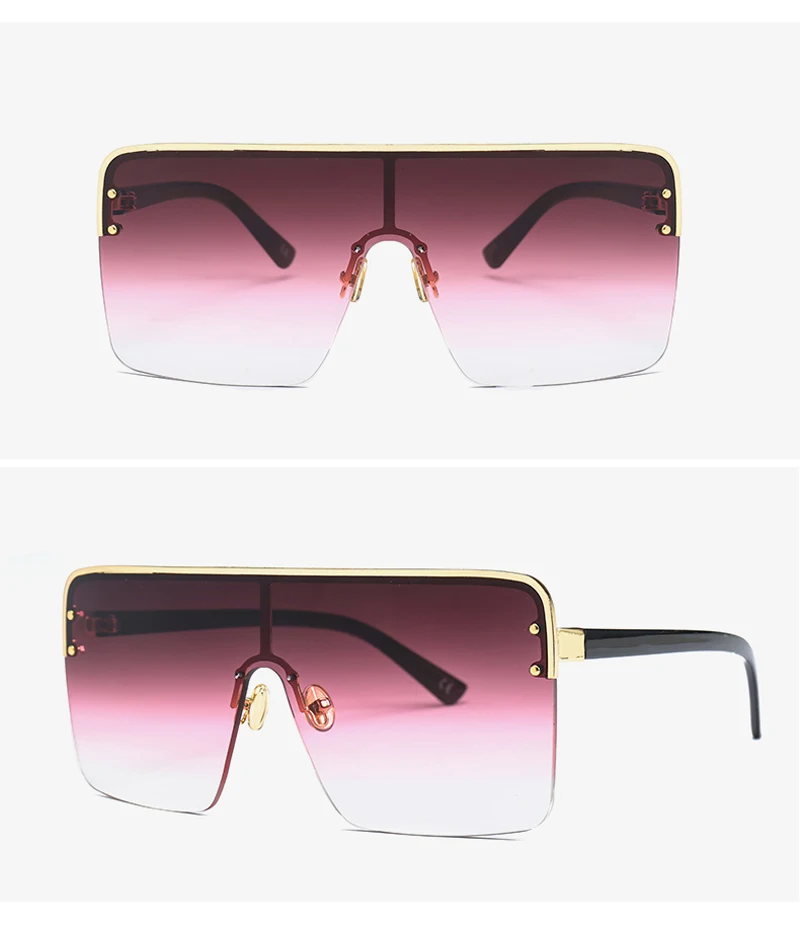 Kachawoo негабаритные Квадратные Солнцезащитные очки для мужчин цельные линзы ветрозащитные полуоправы женские солнцезащитные очки черные Мода