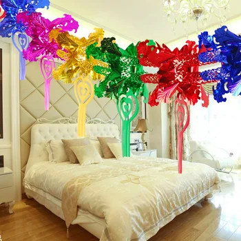 

wedding Party Paper Garland 3m Creative Fun Colorful Hanging Flower Cake Card For Kids Birthday Party Decoration 30pcs/lot