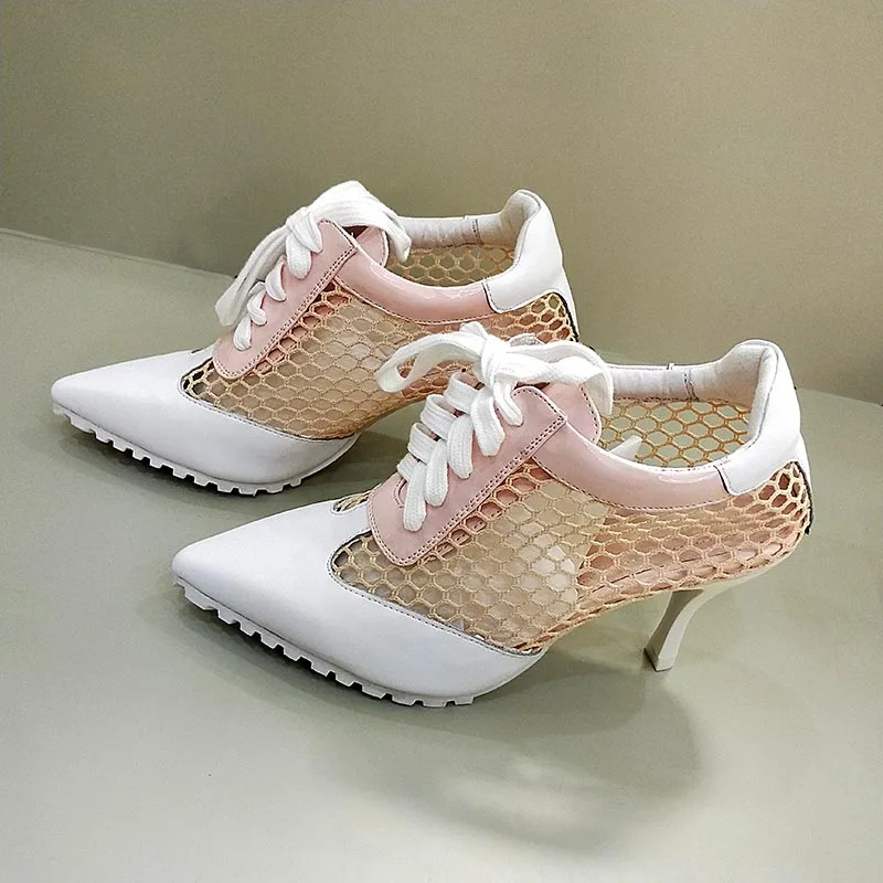 

2019 Pumps Women High Quality Shallow Mouth Women Shoes High Heel 5-8CM Lace-Up Pointed Student Shoes Women New Board Shoes Girl