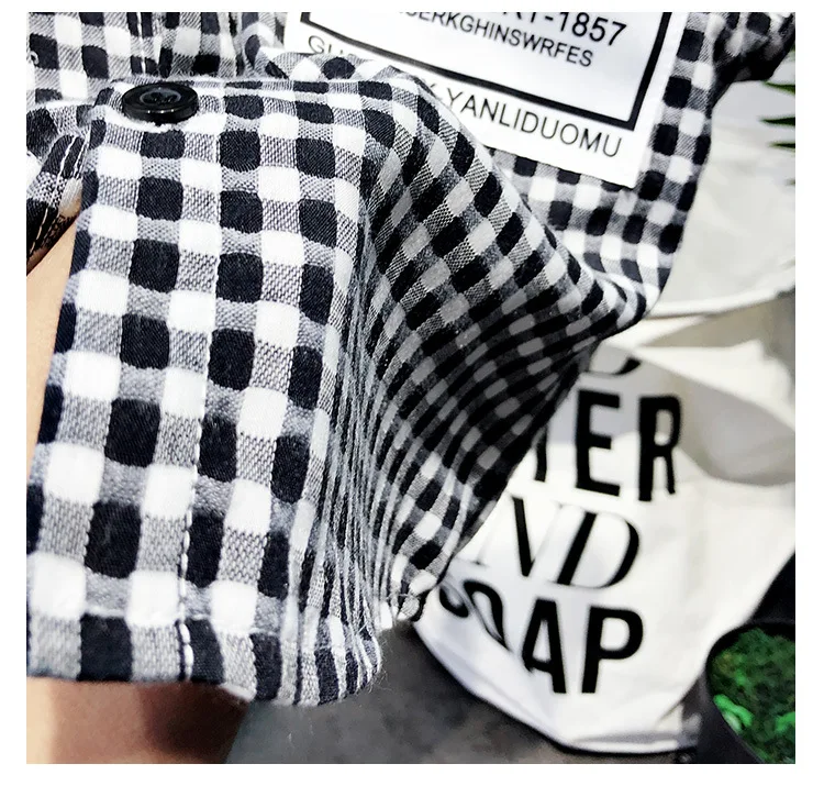 Summer Fashion Baby Boys Clothes Set short sleeve shirt Plaid Suit For Boys Children Clothing Cotton Costume For Kids Suits