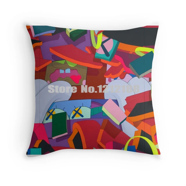 Free Shipping Kaws Decorative Pillowcase 16 18 20 24 Inch Pillow Free Shipping Kaws Decorative Pillowcase 16 18 20 24 Inch Pillow Case Polyester Cotton Cover