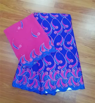 

Hot sale african swiss voile lace in switzerland 5+2yards nigerian lace fabrics latest african laces 2019 cotton lace hot lace!