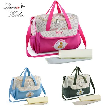 

New Perfect for Maternity Mother Lightweight Messenger Bear Bag Useful Diaper Tote Baby Care Stroller Hanging Changing Pad