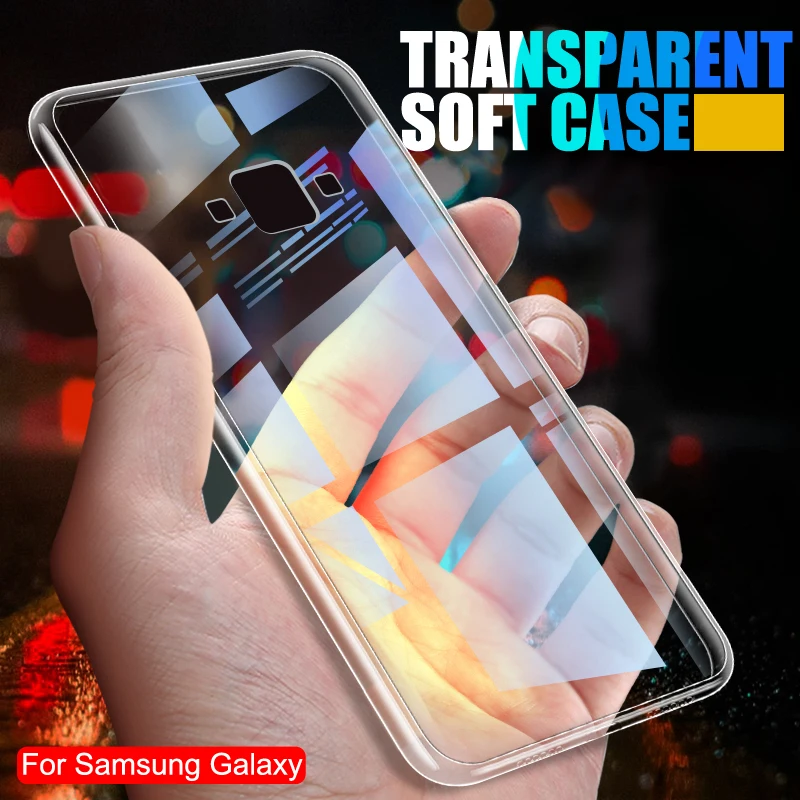 

Transparent Soft Silicone Case For Samsung A3 A5 A7 J3 J5 J7 2016 2017 Ultra Slim Clear Cover For Samsung A6 A8 Plus 2018 Case