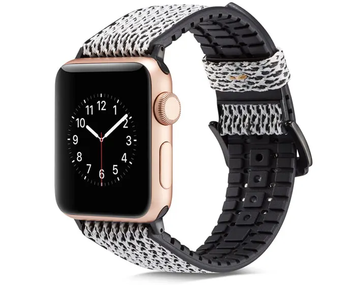 Спорт Силиконовый ремешок для apple watch 4 band 44 мм 42 мм 38 мм 40 мм браслет Водонепроницаемый и устойчивое ремешок для iwatch 3/2/1 ремень