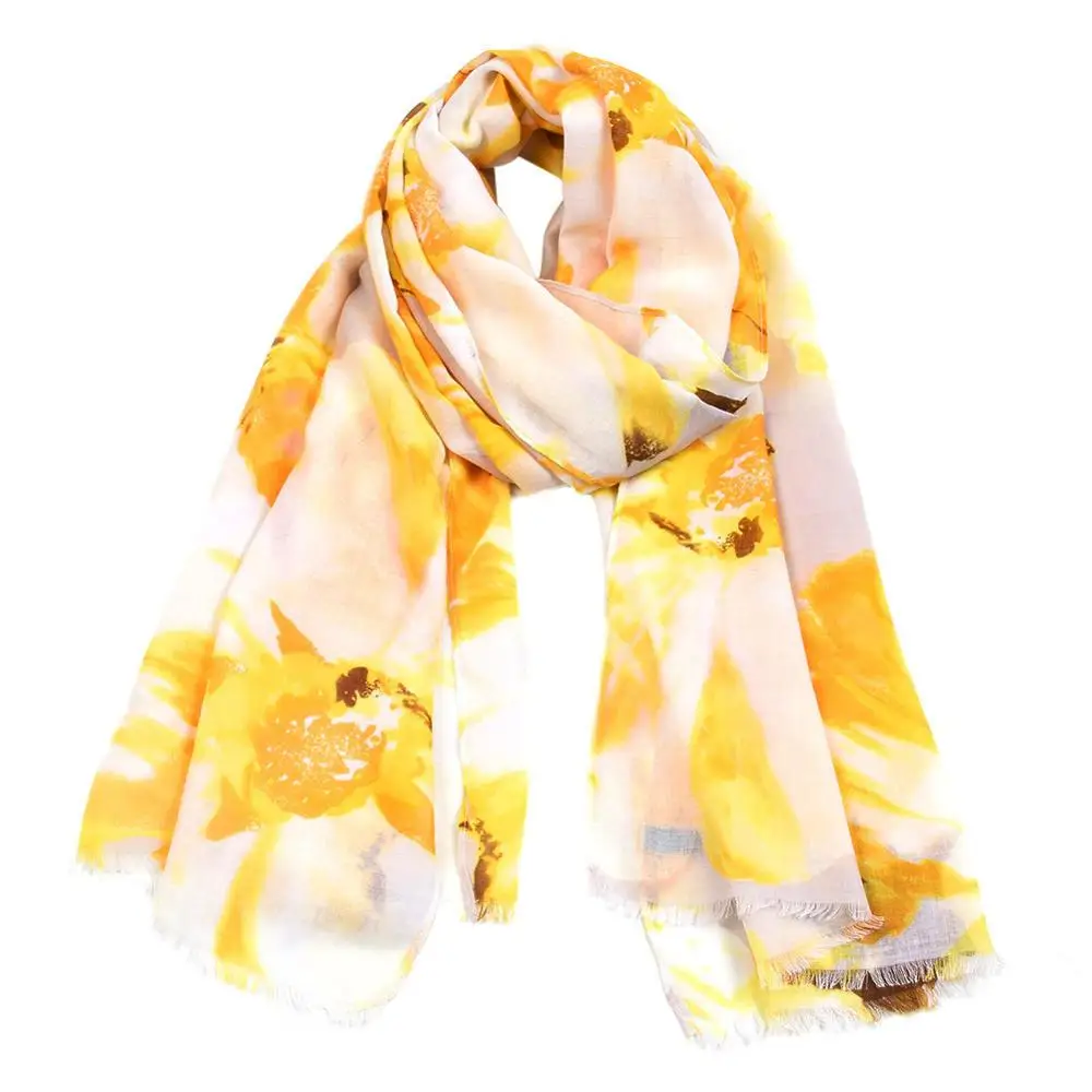 

10 шт./партия, Женский хлопковый шарф с эффектом омбре