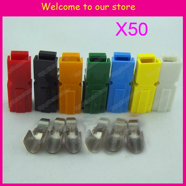 

50set battery 45A 600V Power Connector Battery Plug/ Connectors kits For forklift electrocar