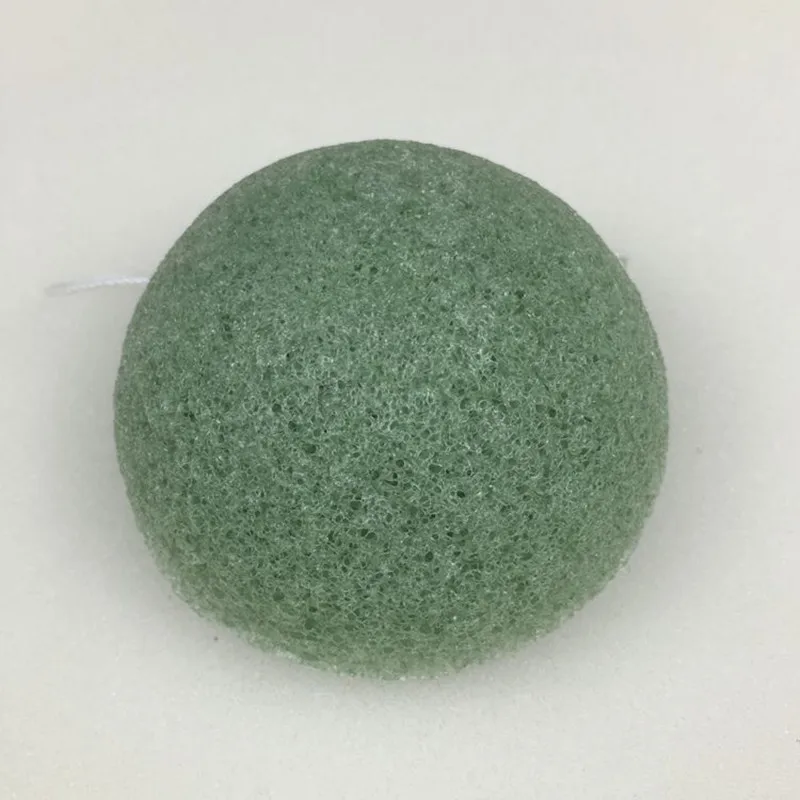 1 шт. натуральная косметика Konjac Puff бамбуковый уголь Очищающая губка для макияжа средство для чистки лица гладкая Красота Эфирное средство Konnyaku