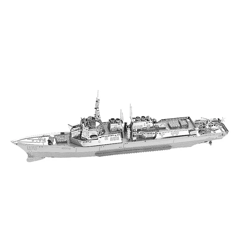 MMZ модель nanyuan 3D металлическая головоломка класса Burke Разрушитель Тип 056 Corvette Warship