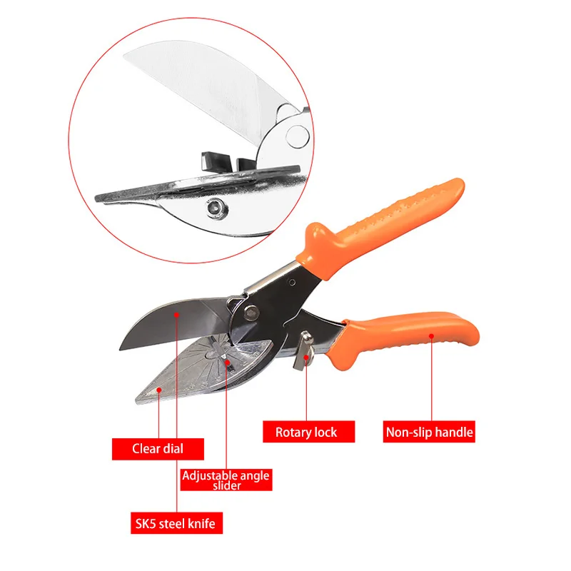 45 градусов 90 градусов край карты край Угловые ножницы/многоцелевой Угловые ножницы/провода шлицевая фреза 220 мм Multi функциональные ножницы