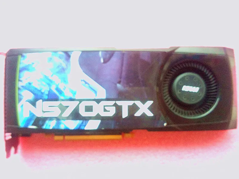  Used original for  MSI GTX570 high - end gaming graphics card 1280M 480SP 320BIT DDR5 
