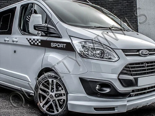 Графические стикеры в полоску для Ford Transit 2 шт. графические RS242|Наклейки на