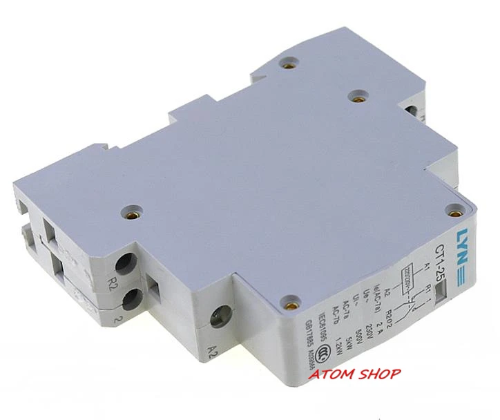 CT 2P 20A 220V 1NO 1NC AC контактор для дома/бытовой КОНТАКТНЫЙ модуль LYN