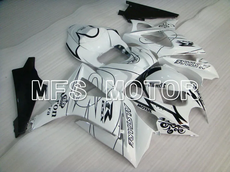 

HOT For Suzuki GSXR 1000 K7 2007 2008 Injection ABS Fairing Kits GSXR1000 K7 07 08 - Corona - White/Black