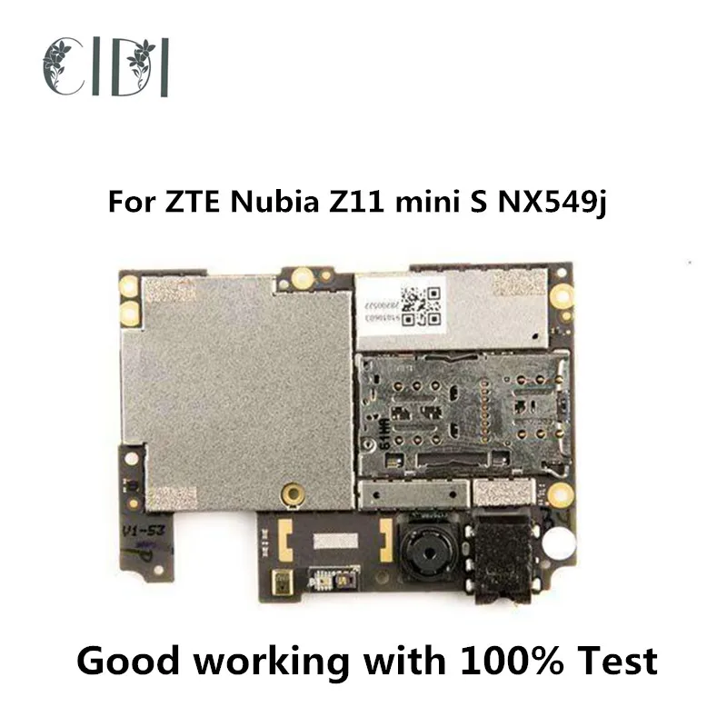

3GB Ram+64GB Rom Full Work Original Unlocked Motherboard For ZTE Nubia Z11 mini NX529J