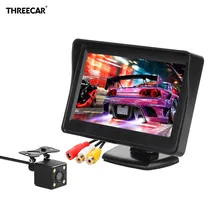 800*480 HD автомобильный монитор 4,3 «TFT ЖК-дисплей Авто Дисплей монитор для заднего парковка Камера с обратным камера монитор NTSC PAL