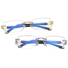 Без Оправы Рамки Анти-синий луч компьютерный экран защиты очки для чтения; оправа+ 1,0+ 1,5+ 2,0+ 2,5+ 3,0+ 3,5+ 4,0