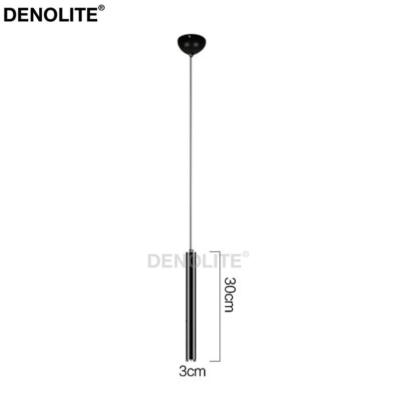 Светодиодная Подвесная лампа DENOLITE Dia3cm H30cm с алюминиевой трубкой 1 Вт 3