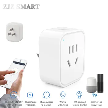 

Alexa/Google Universal Intellige Output Smart Home US/AU Smart Plug WIFI Wireless Switch Controls for IOS Android
