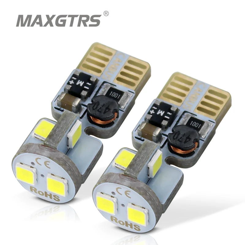

2x Canbus Upgrade White T10 W5W Led 12v Wedge Bulb Car Light 3030 SMD Auto Parking Lights Sidemarker Sidelight Lamp