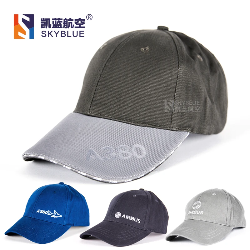 

New Arrival Airbus / A380 , Adjustable , gray / white / blue for Aviation Lovers Flight Crew Men Women