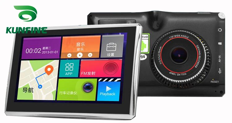 

5 Inch Android Car DVR GPS Navigation Radio 8GB 512M Truck Vehicle GPS Navigators Lorry Rear View Camera Screen Free Map Upgrade