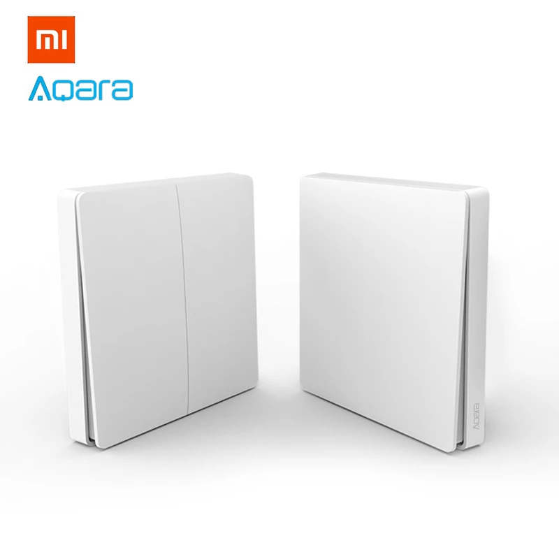 2018 Upgraded Xiaomi Aqara Wireless Switch Single Double Button Key Smart Light Control ZigBee Version for Mi Home APP Gateway