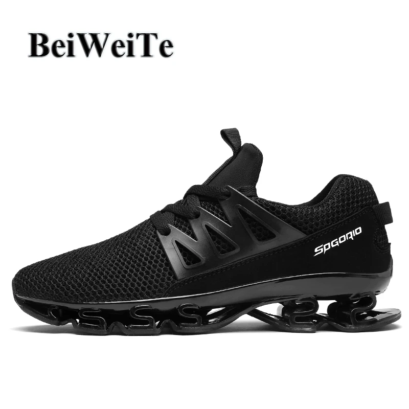 

Men's Blade Running Sports Shoes Big Size Light Anti-skid Cushioning Male Sneakers Summer Breathable Outdoor Trail Walking Shoes
