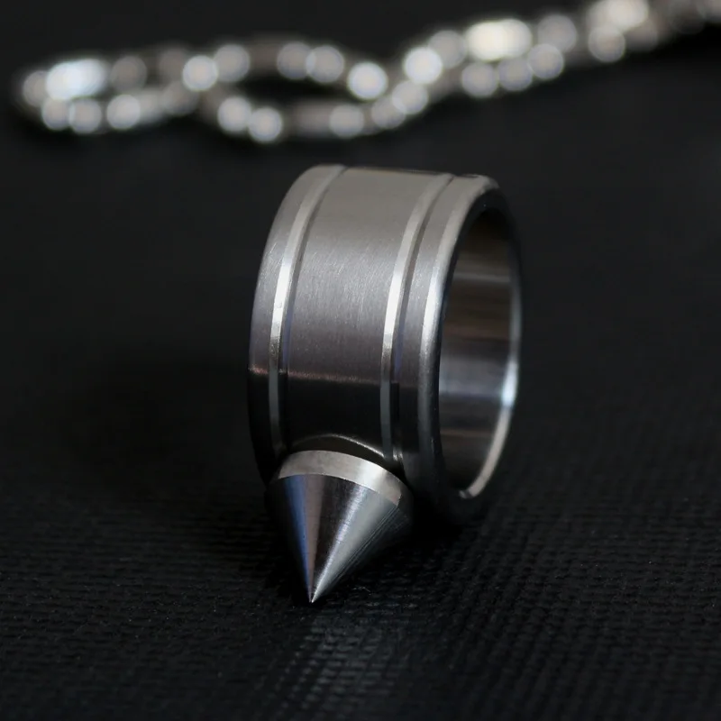 2pcs/lot Self defense Ring Shocker Weapons Product Survival Ring Tool Pocket Women Self Defense