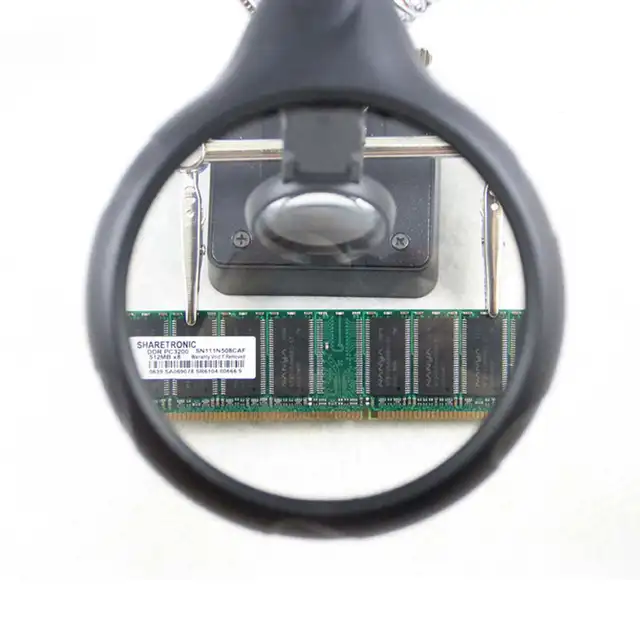 2.5X-10X lens Auxiliary Clip Loupe Desktop Magnifier Third Hand Soldering Repair Tool Welding Magnifying Glass With LED Light - Image 5
