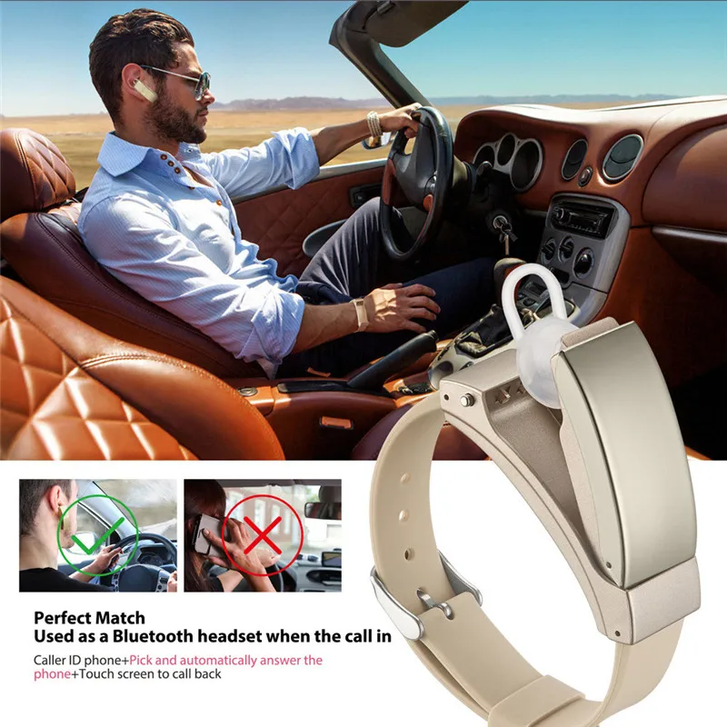 

Smart Watch Bracelet Blood Oxygen Pressure Heart Rate Monitor Pedometer Smart Watch Bracelet Bluetooth Earphone J.5