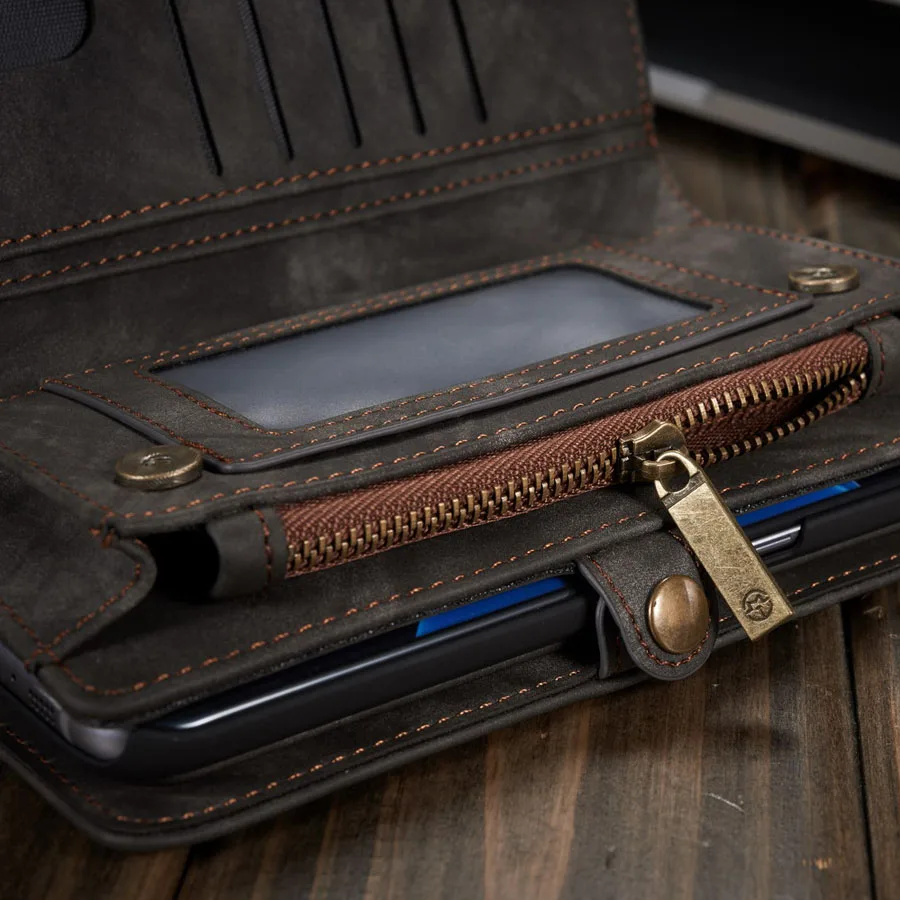 Phone Case For Fundas Samsung Galaxy S7 Edge S8 S9 S10 Plus S10E note 8 9 case Multi-functional Wallet Leather Magnet back cover